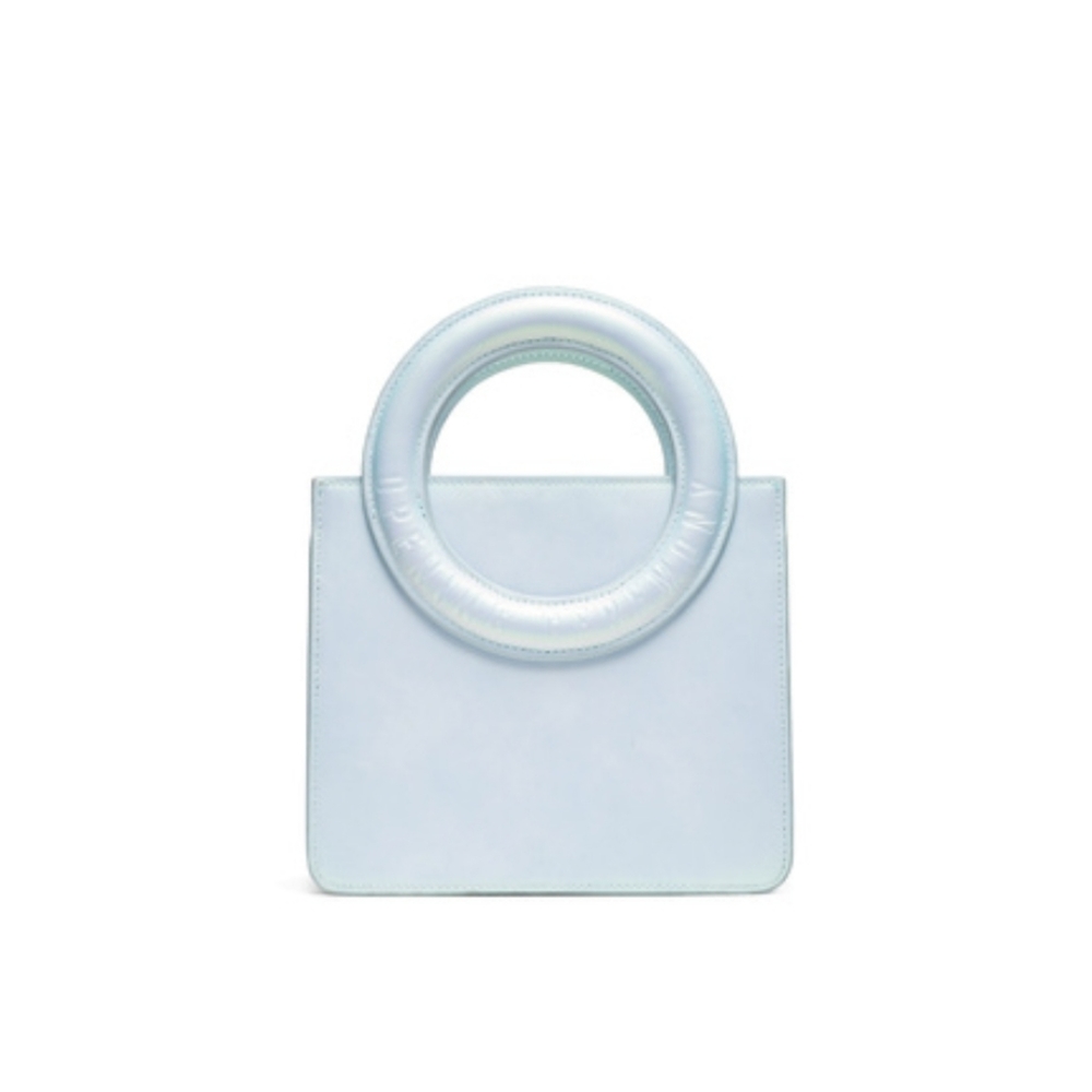 Iridescent Leather Lynx Crossbody Bag